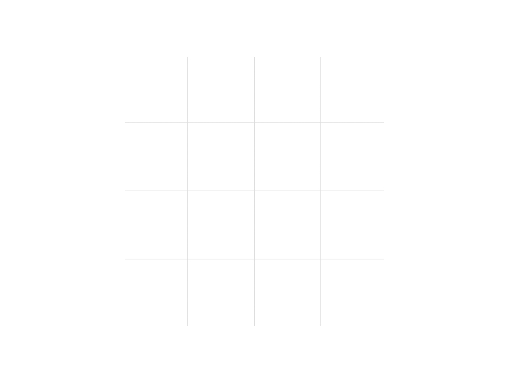 Rooster 133 x 133 mm, 4 x 4 pos., 30 mm (10 stuks)