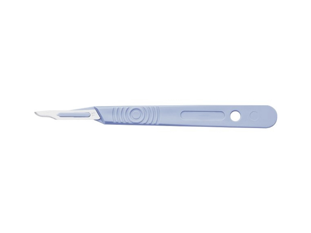 Scalpelmesje incl. handvat, nr. 15, per stuk verpakt, steriel (10 stuks)