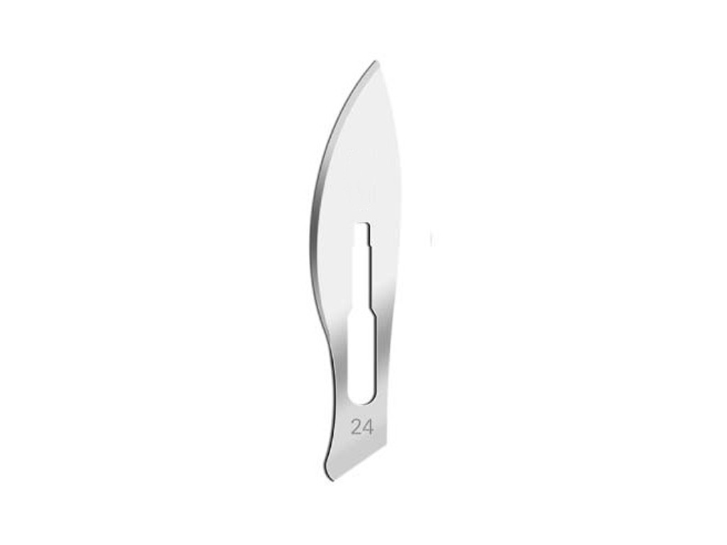 [LD026-00424] Scalpelmesje, nr. 24, per stuk verpakt, steriel (100 stuks)