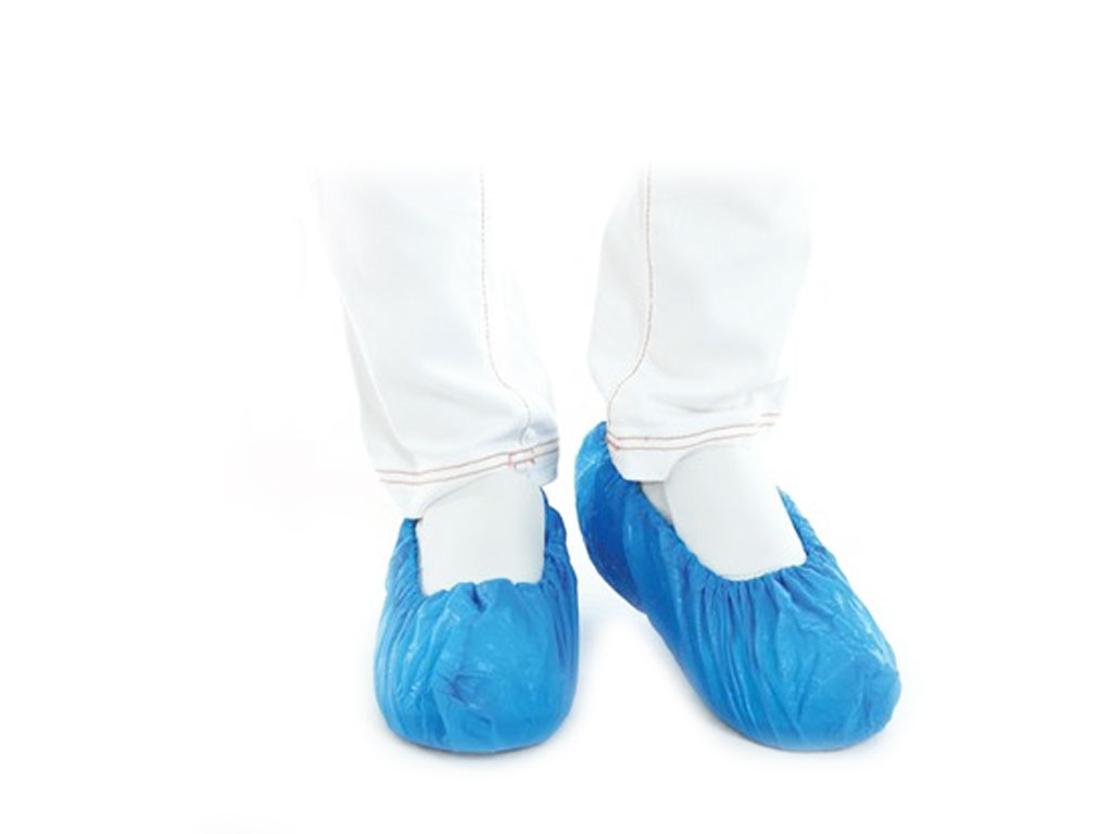 Schoenovertrek PE blauw, 41 cm, 40 mu 2000x