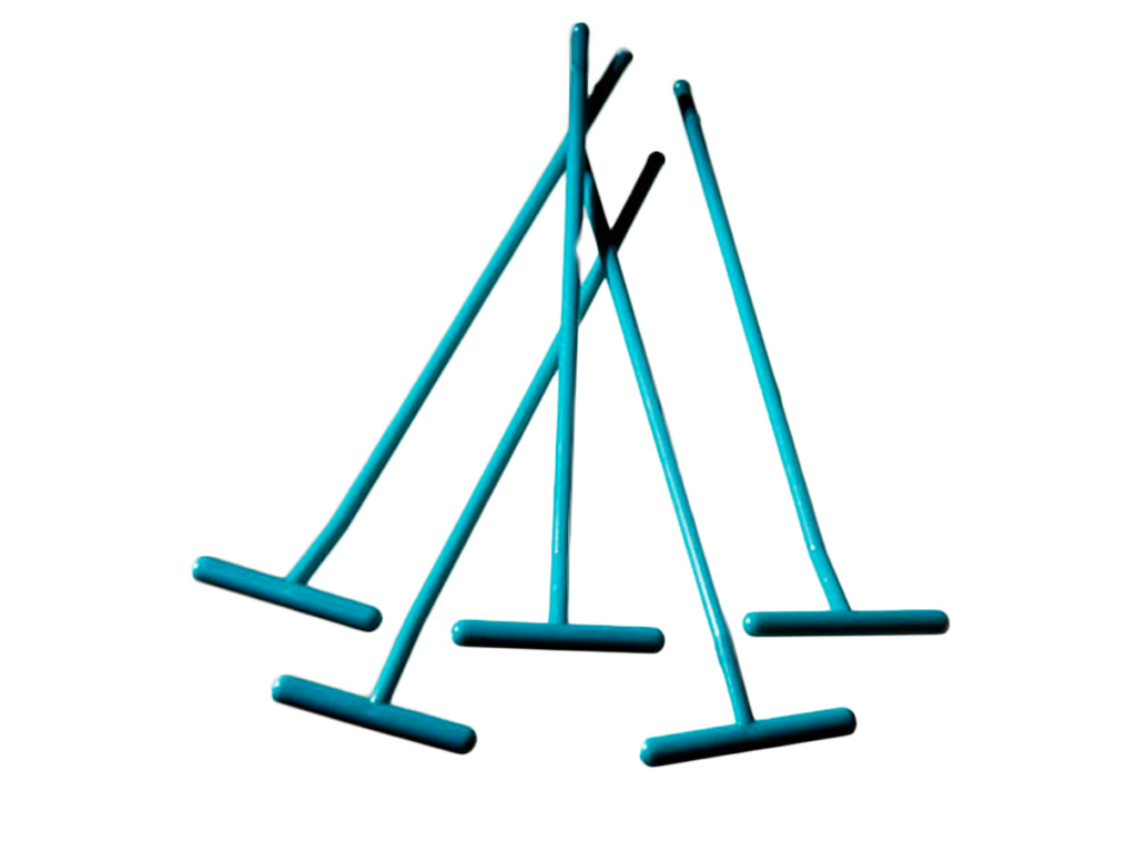 Spatel (T-vorm), PS groen, per 5 stuks verpakt, steriel (500 stuks)