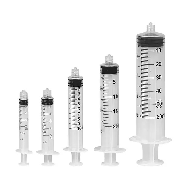 Spuit 50/60 ml, 3-delig, Luer lock, steriel (50 stuks)