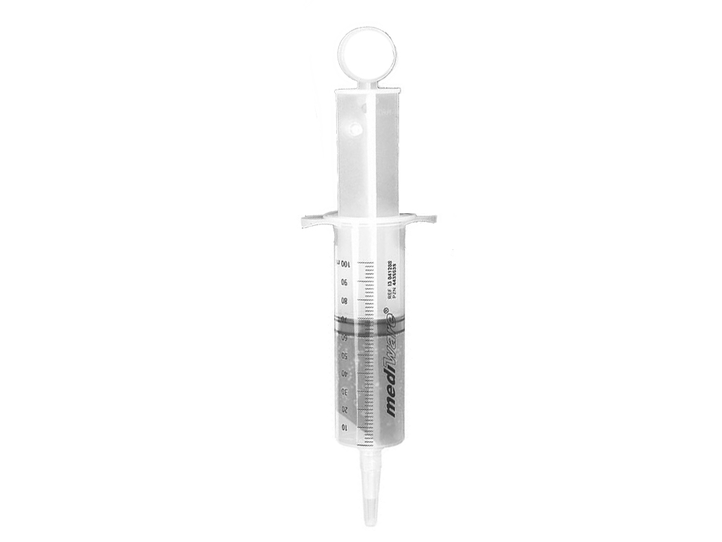 [LD103-00071] Spuit Mediware 100 ml, 3-delig, steriel (25 stuks)