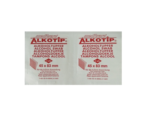 [LH002-00065] Alkotip, doekje 45 x 83 mm (100 stuks)
