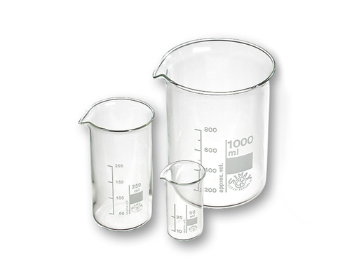 [LG012-00010] Bekerglas 25 ml, laag model 10x