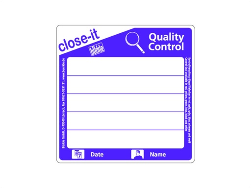 [LE001-02021] Close-it Food & Pharma 95 x 95 mm, blauw (500 stuks)