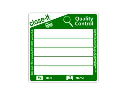 [LE001-02024] Close-it Food & Pharma 95 x 95 mm, groen (500 stuks)