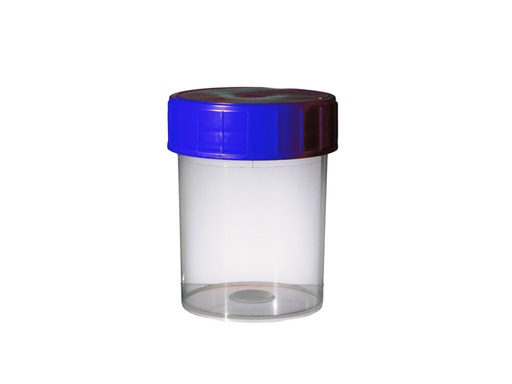 [LD002-00108] Container PP 125 ml, blauwe dop, asept. 380x