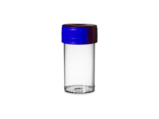 [LD002-00070] Container PP 60 ml, blauwe dop, aseptisch (700 stuks)