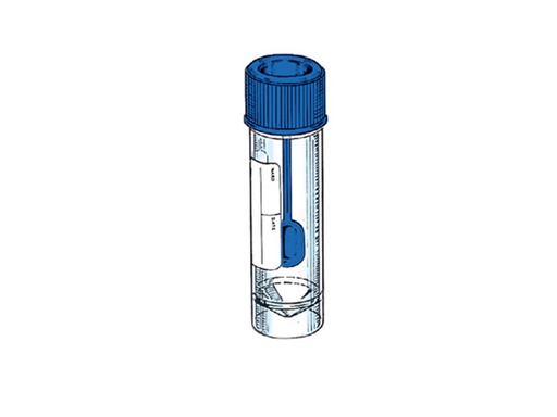[LD002-00413] Container PS 30 ml met blauwe dop + lepel (400 stuks)