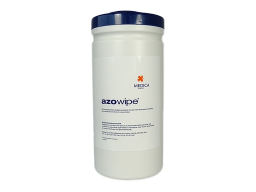 [LH001-19084] Desinfectie-doekjes Azowipe 100, in flacon (12 stuks)