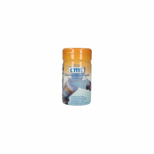 [LH001-20005] Desinfectie-doekjes blauw CMT, in flacon (12 stuks)