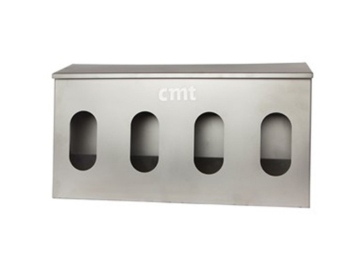 [LB099-00108] Dispenser rvs handschoen, 4 doosjes