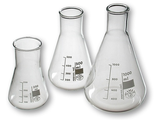 [LG014-00065] Erlenmeyerkolf 300 ml, wijdhals (10 stuks)