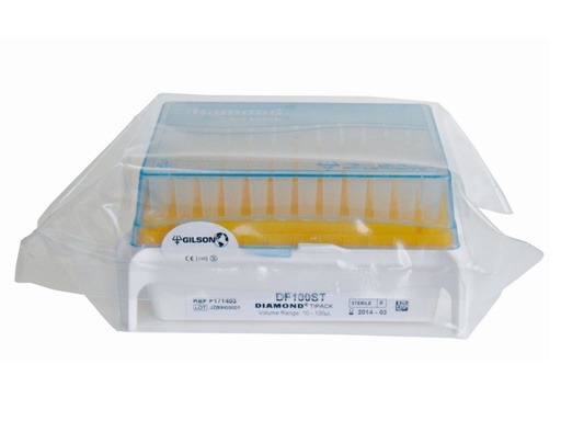 [LD011-02001] Filtertip Gilson Diamond  10 - 100 ul, steriel (10 x 960 stuks)