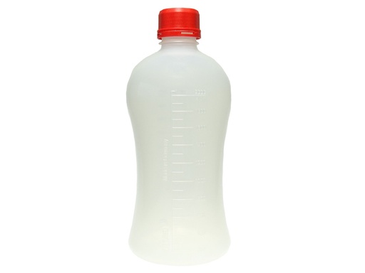 [LD001-00355] Fles VITgrip PP 2000 ml met rode dop (per stuk)