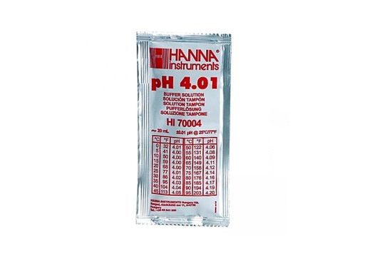 [LA011-00085] Kalibratievloeistof pH 4.01, 20 ml (25 stuks)