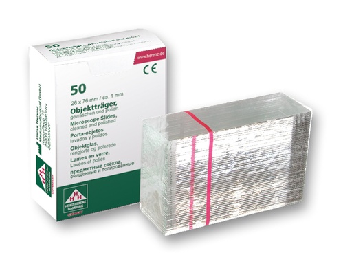 [LG036-00004] Objectglas gesneden, 76 x 26 x 1 mm (50 stuks)