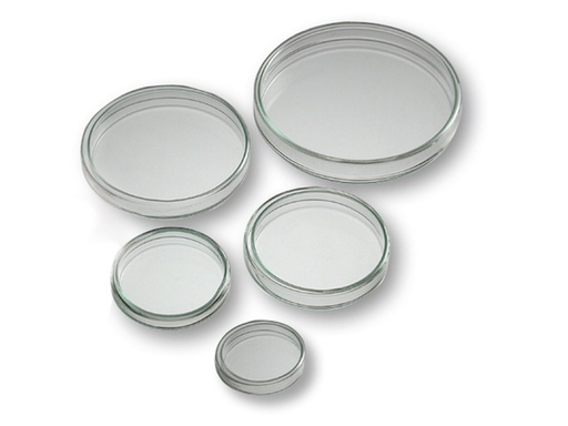 [LG065-00007] Petrischaal glas, 100 x 20 mm (18 stuks)