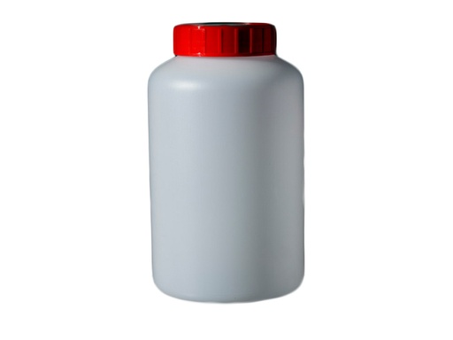 [LD002-02153] Pot HDPE 1000 ml met rode dop, steriel (68 stuks)