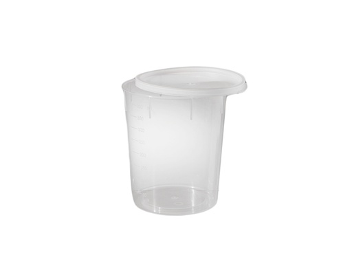 [LD002-02041] Pot PP 400 ml met los lipdeksel (460 stuks)
