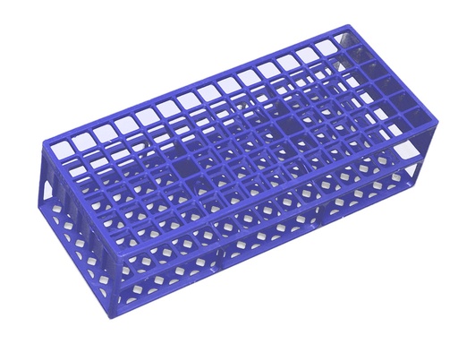 [LR050-00173] Rek PP voor 13 mm buis, 90-plaatsen, blauw (per stuk)