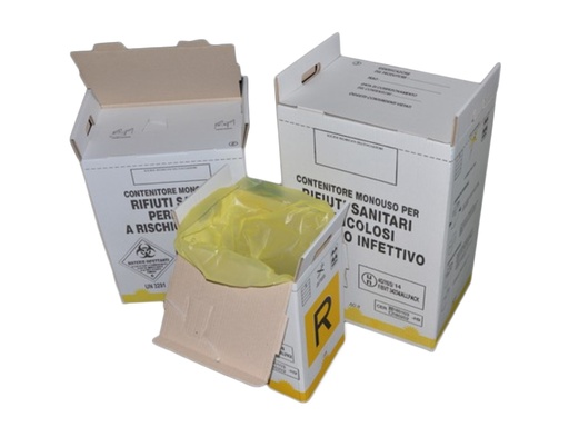 [LD341-00100] Safety container, karton + PE zak, 20 liter (10 stuks)