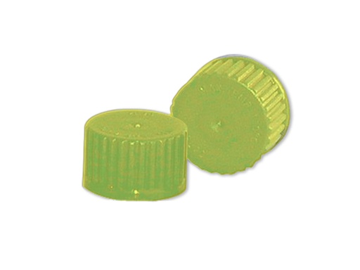 [LG003-01012] Schroefdop PP geel, GL45 (10 stuks)
