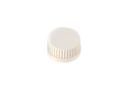 [LG003-01015] Schroefdop PP naturel, GL45, Duran (10 stuks)